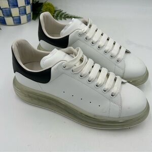 Men’s Alexander McQueen clear sole chunky sneakers size 42.5 made in Italy
